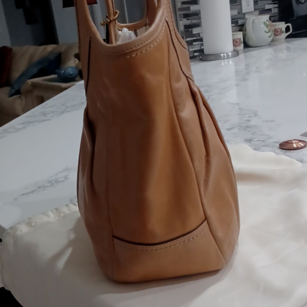 13IN COACH 2008 PLEATED ERGO 12240 TATTERSAL SHOULDER BAG - Picture 5 of 17